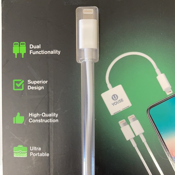 ⚜️Youse 2 in 1 Lightning Adapter for IPhone! - Picture 2 of 3